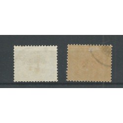 Curacao 101-102 Hulpzegels VFU/gebr  CV 6,5 €  PRACHT !!