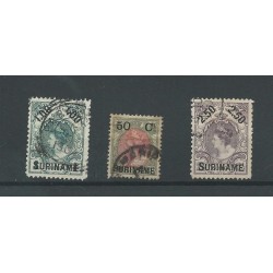 Suriname 34-36 Hulpuitgifte  prachtig VFU/gebr  CV 45 €