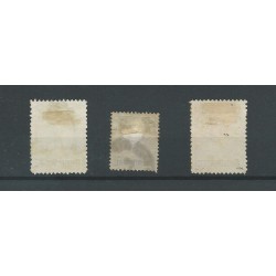 Suriname 34-36 Hulpuitgifte  prachtig VFU/gebr  CV 45 €