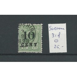 Suriname 31f   prachtig VFU/gebr  CV 25 €