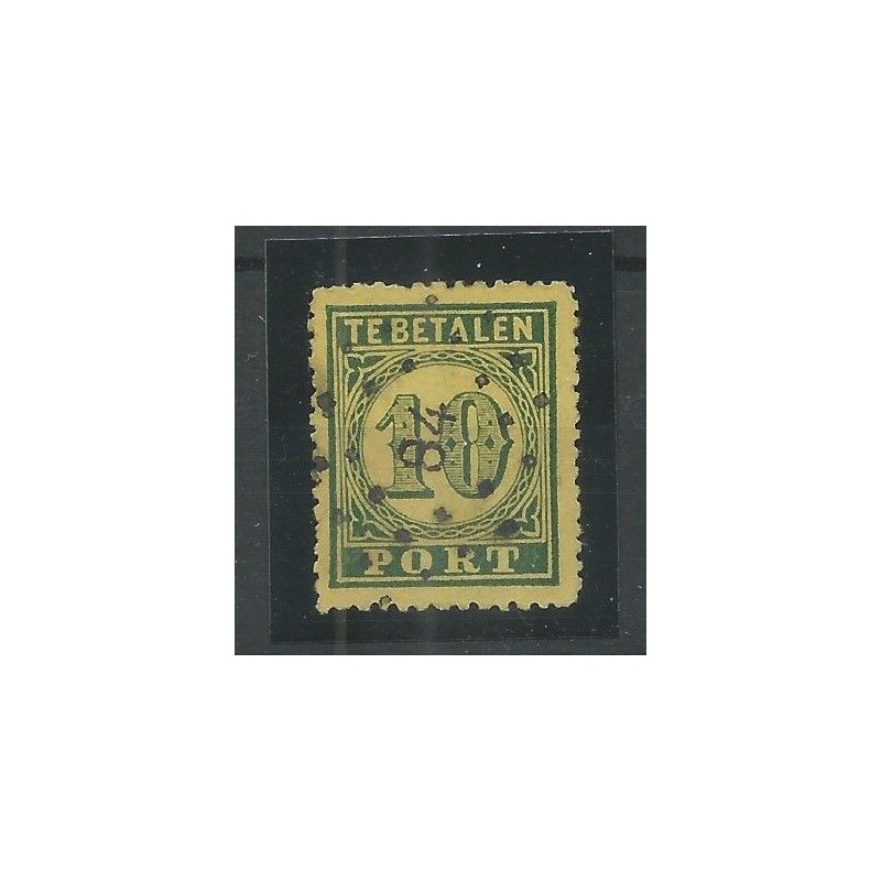 Ned. Indie P2 port 1874 met puntstempel 84 VFU/gebr  CV 190+ €