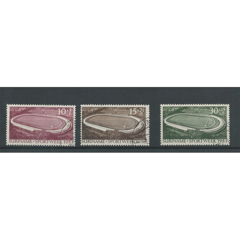 Suriname 309-311 Stadion Paramaribo VFU/gebr CV 33 € Suriname 309-311 Stadion Paramaribo VFU/gebr CV 33 €