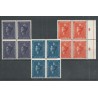 Curacao 138-140 Wilhelmina blok van 4 MNH/postfris  CV 35+ €