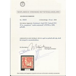 Ned. Indie 330b Hulpuitgifte   VFU/gebr CV 300  €  certificaat !!