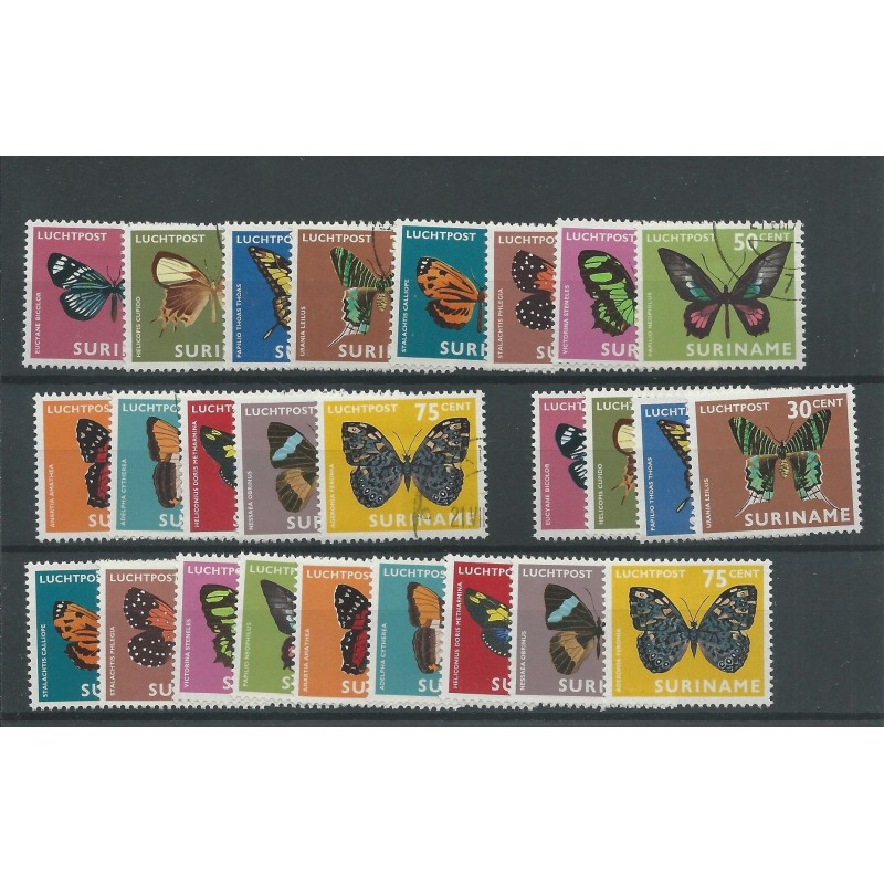 Suriname LP47-59 luchtpost VFU & MNH/postfris CV 15 € Suriname LP47-59 luchtpost VFU & MNH/postfris CV 15 €