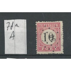 Ned. Indie P7fa-A  Punt-Port  VFU/gebr CV 45  €