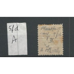 Ned. Indie P5fd-A  Doorloper  Port  VFU/gebr CV 25  €