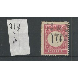 Ned. Indie P7fd-A  Doorloper  Port  VFU/gebr CV 60  €