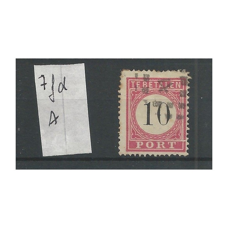 Ned. Indie P7fd-A  Doorloper  Port  VFU/gebr CV 60  €