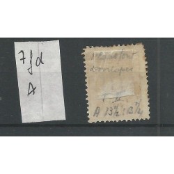 Ned. Indie P7fd-A  Doorloper  Port  VFU/gebr CV 60  €