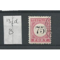 Ned. Indie P13fd-B  Doorloper  Port  VFU/gebr CV 25 €