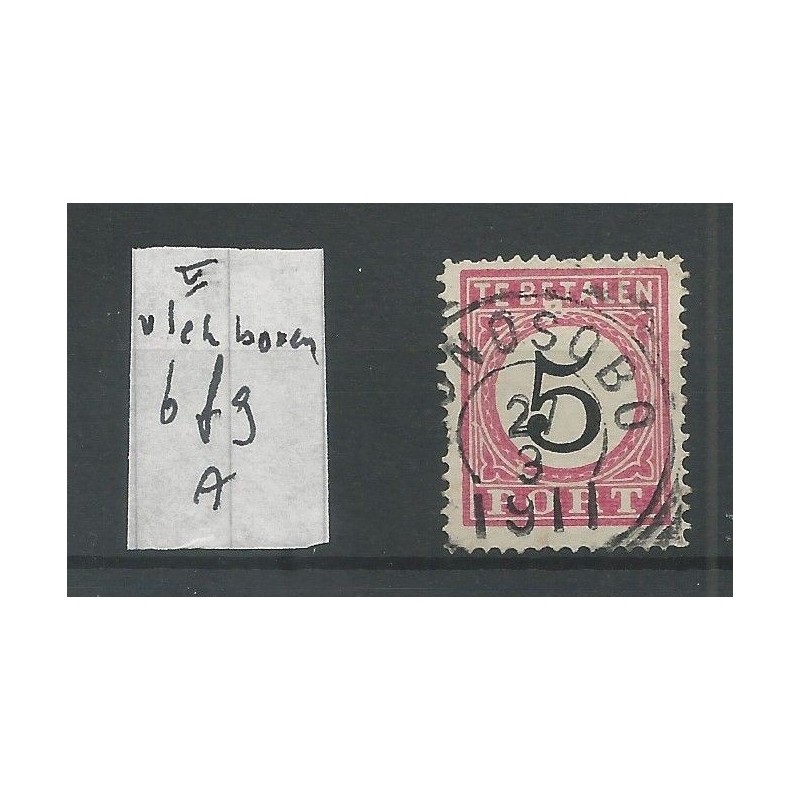 Ned. Indie P6fg-A "vlek boven" Port VFU/gebr CV 35 € Ned. Indie P6fg-A "vlek boven" Port VFU/gebr CV 35 €