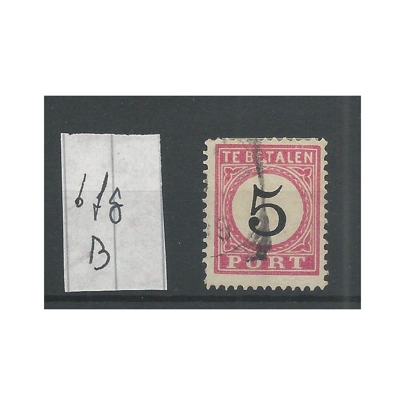 Ned. Indie P6fg-B "vlek boven" Port VFU/gebr CV 35 € Ned. Indie P6fg-B "vlek boven" Port VFU/gebr CV 35 €