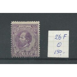 Nederland 26F Willem 1872  VFU/gebr CV 150 €