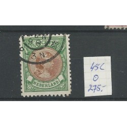 Nederland 45C  Wilhelmina 50ct VFU/gebr CV 275 €