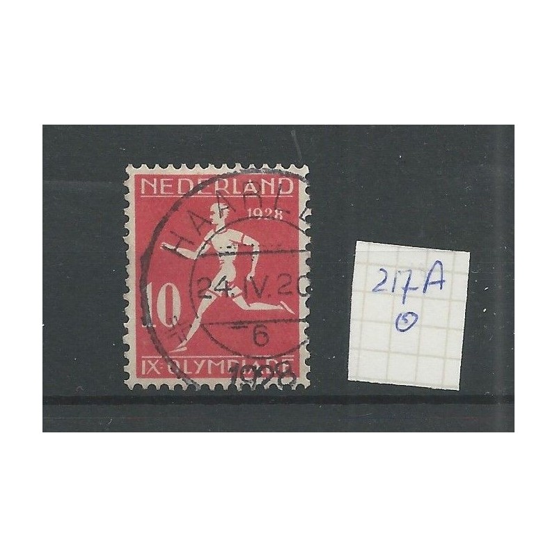 Nederland 217A Olympiade VFU/gebr CV 85 € Nederland 217A Olympiade VFU/gebr CV 85 €