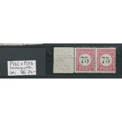 Ned. Indie  P13C/P13B paartje combitanding  MH/ongebr   CV 75€