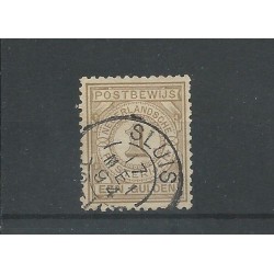 Nederland PW1 met "SLUIS 1894" kleinrond VFU/gebr CV 20++ €