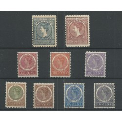 Curacao 35/41, 42/43 Wilhelmina MH/ongebr CV  322  €  PRACHT !!