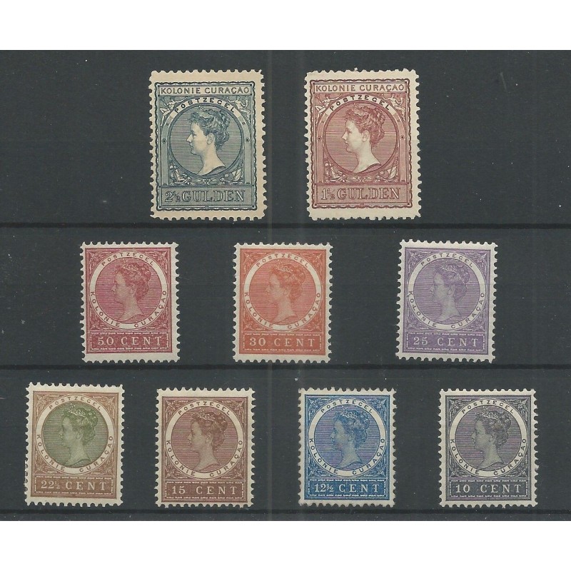 Curacao 35/41, 42/43 Wilhelmina MH/ongebr CV 322 € PRACHT !! Curacao 35/41, 42/43 Wilhelmina MH/ongebr CV 322 € PRACHT !!