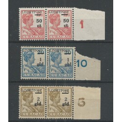 Curacao LP1-3 paartjes Luchtpost MNH/postfris CV  500 €  PRACHT !!