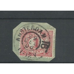 Nederland  51 met "AMSTERDAM-16" grootrond  VFU/gebr  CV 20 €