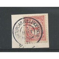 Nederland  51 met "ROTTERDAM-HELLEVOETSLUIS" grootrond  VFU/gebr  CV 10+ €
