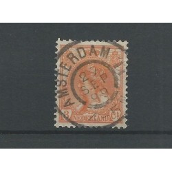Nederland  56 met "AMSTERDAM-11" grootrond  VFU/gebr  CV 10+ €