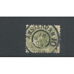Nederland  57 met "AMSTERDAM-10" grootrond  VFU/gebr  CV 15+ €
