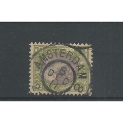 Nederland  69 met "AMSTERDAM-8" grootrond  VFU/gebr  CV 40 €