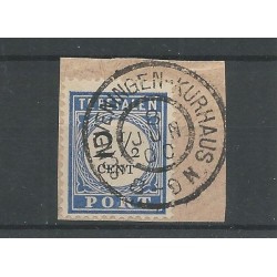 Nederland  P16 met "SCHEVENINGEN-KURHAUS" grootrond  VFU/gebr  CV 10+ €
