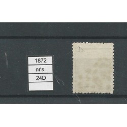 Nederland 24D Willem III 1872   VFU/gebr CV 15 €