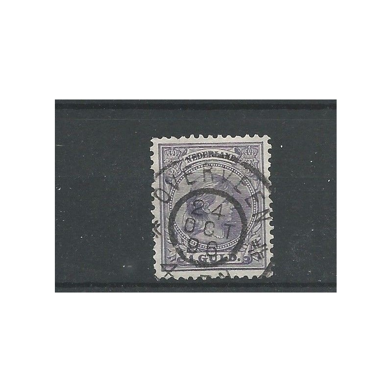 Nederland 44 met "OVERVEEN 1896" grootrond VFU/gebr CV 100+ € Nederland 44 met "OVERVEEN 1896" grootrond VFU/gebr CV 100+ €