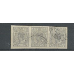 Nederland 82 Wilhelmina strip van 3  VFU/gebr  CV 30+ €