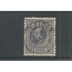 Nederland 28  met "LEIDEN 1884"  VFU/gebr  CV  60+ €