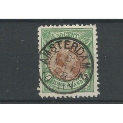 Nederland 45  met "AMSTERDAM-2 1898"  VFU/gebr  CV  25+ €