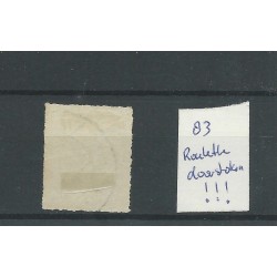 Nederland 83  "ROULETTE-doorstoken"   VFU/gebr CV ?? €