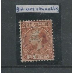Nederland 9I-A met puntstempel 138 VFU/gebr CV 70 €