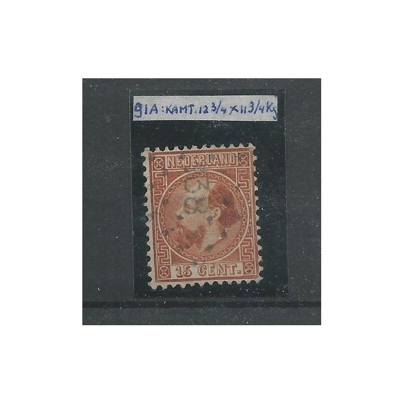 Nederland 9I-A met puntstempel 138 VFU/gebr CV 70 € Nederland 9I-A met puntstempel 138 VFU/gebr CV 70 €