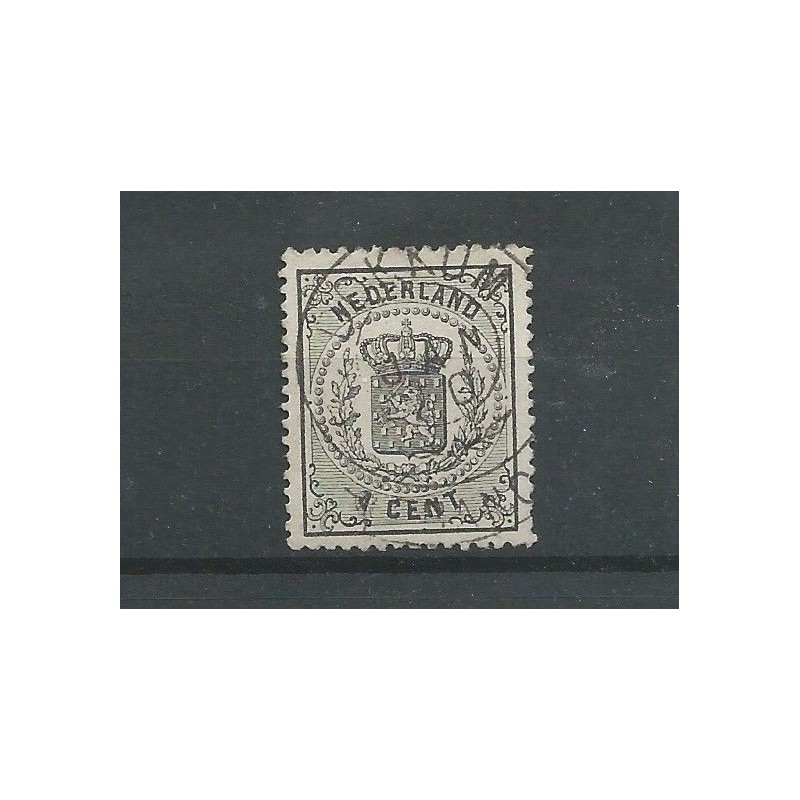 Nederland 14A met "DOKKUM 1870" franco-takje VFU/gebr CV 150++ € Nederland 14A met "DOKKUM 1870" franco-takje VFU/gebr CV 150++ €