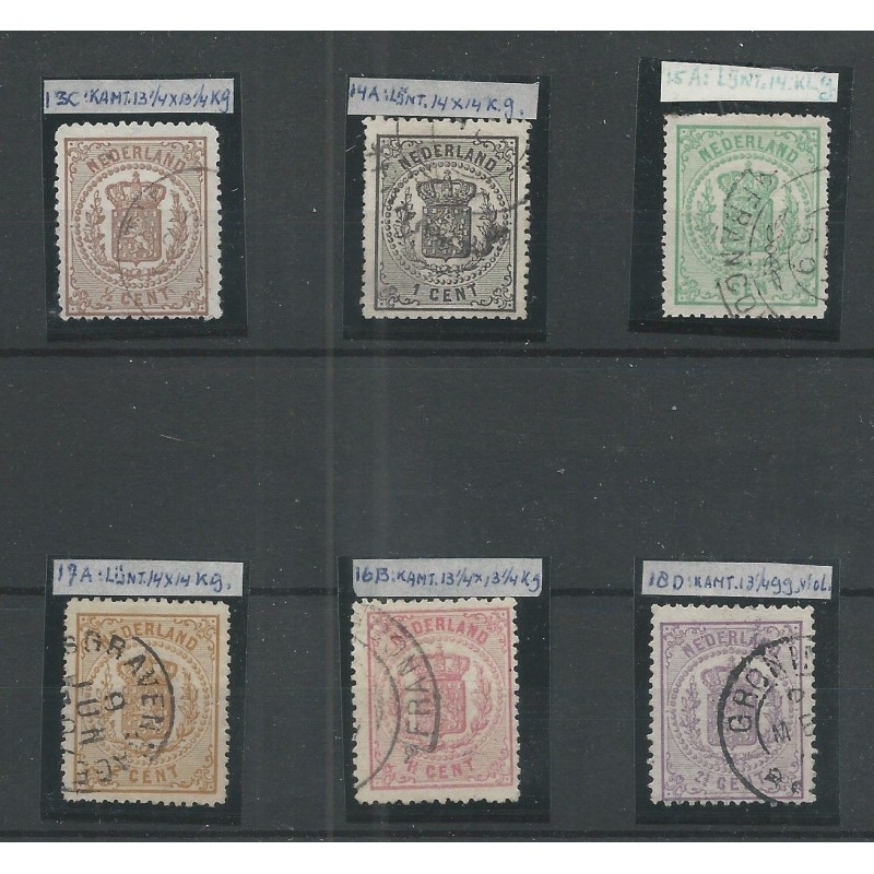 Nederland 13-18 Wapen-serie VFU/gebr CV 334 € Nederland 13-18 Wapen-serie VFU/gebr CV 334 €
