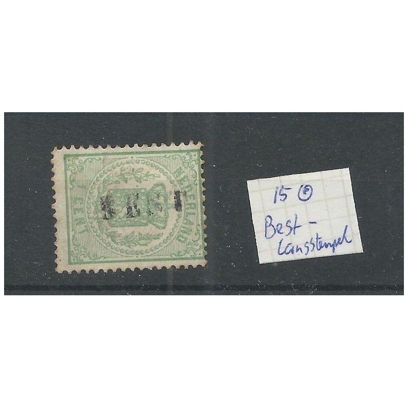 Nederland 15 met BEST langstempel VFU/gebr CV 50++ € Nederland 15 met BEST langstempel VFU/gebr CV 50++ €