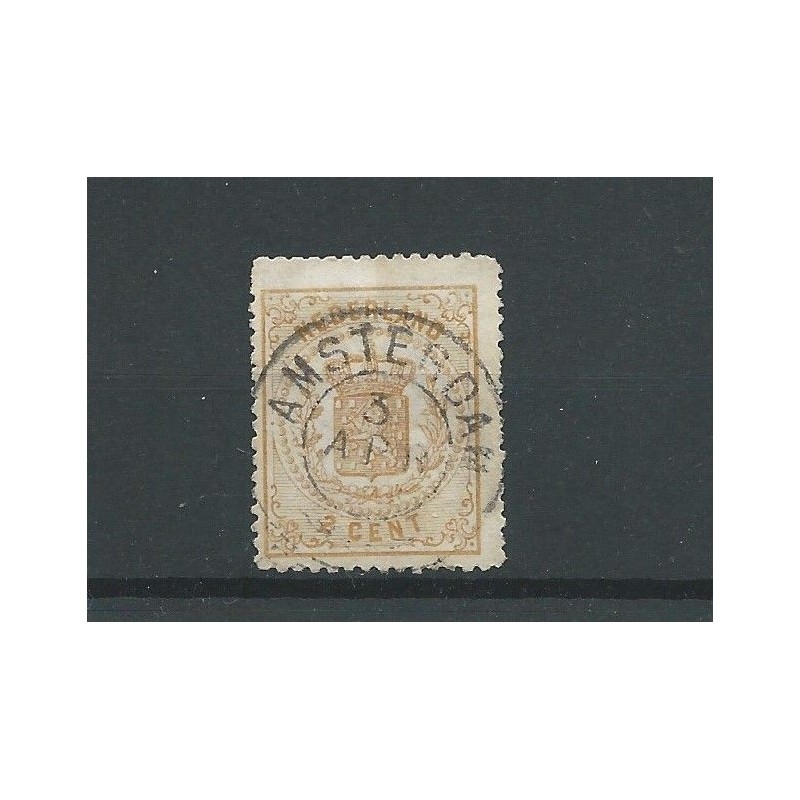 Nederland 17a Wapens 1869 VFU/gebr CV 22 € Nederland 17a Wapens 1869 VFU/gebr CV 22 €