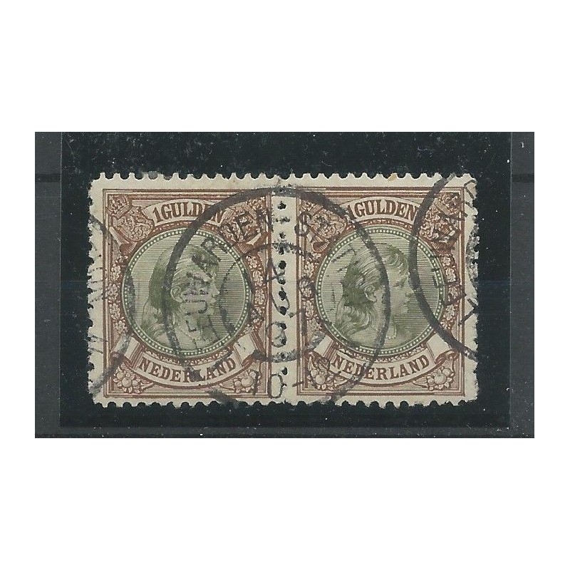 Nederland 46B paartje "LEEUWARDEN-STATION 1897" grootrond VFU/gebr CV 60+ € Nederland 46B paartje "LEEUWARDEN-STATION 1897" grootrond VFU/gebr CV 60+ €