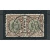 Nederland 46B paartje  "LEEUWARDEN-STATION 1897" grootrond VFU/gebr CV 60+ €