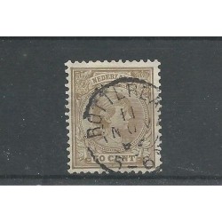 Nederland 43a met "ROTTERDAM 1892"  VFU/gebr CV 60+ €