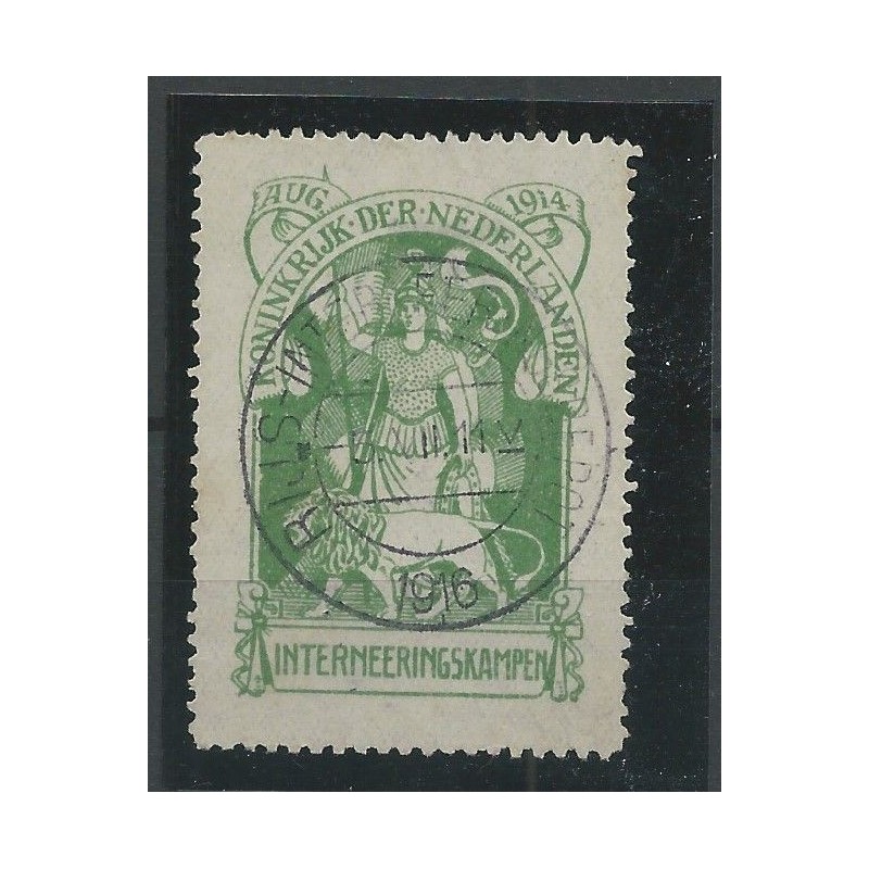 Nederland IN1 Interneringszegel "RIJS" VFU/gebr CV 200 € PRACHT !!