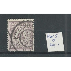 Nederland PW5 met "ROZENDAAL 1898" grootrond  VFU/gebr CV 200+ € PRACHT !!