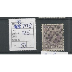 Nederland 42 PM8 plaatfout  VFU/gebr CV 125 € Pracht !!