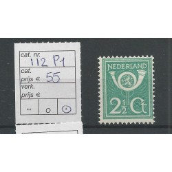 Nederland  112P1  plaatfout  MH/ongebr CV 55 € Pracht !!